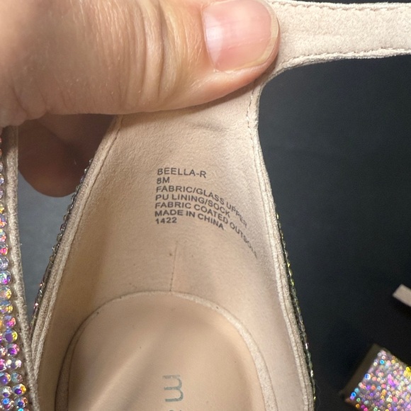 Madden Girl Women's Glittering Heels - Bella Blush 4 inch Silver multi NWT - Picture 6 of 7